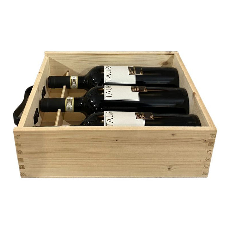 CASSETTA LEGNO 3 VINO FEUDI TAURASI (1 pz)